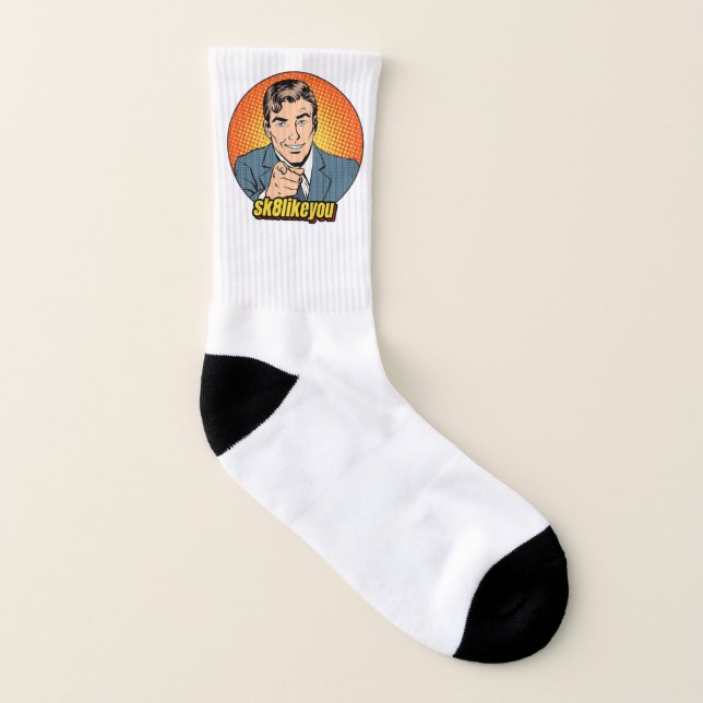 Sk8LikeYou All-Over-Print Socks (Left Inside)