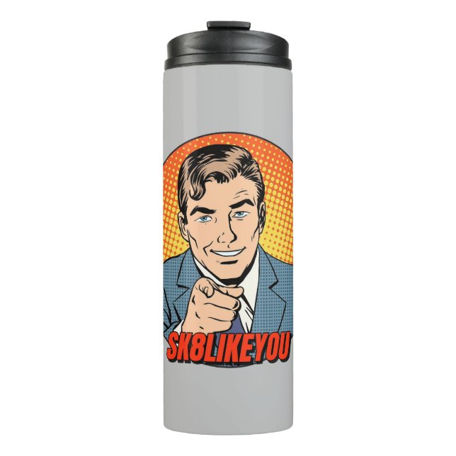Sk8LikeYou Tumbler - Grey (Front)