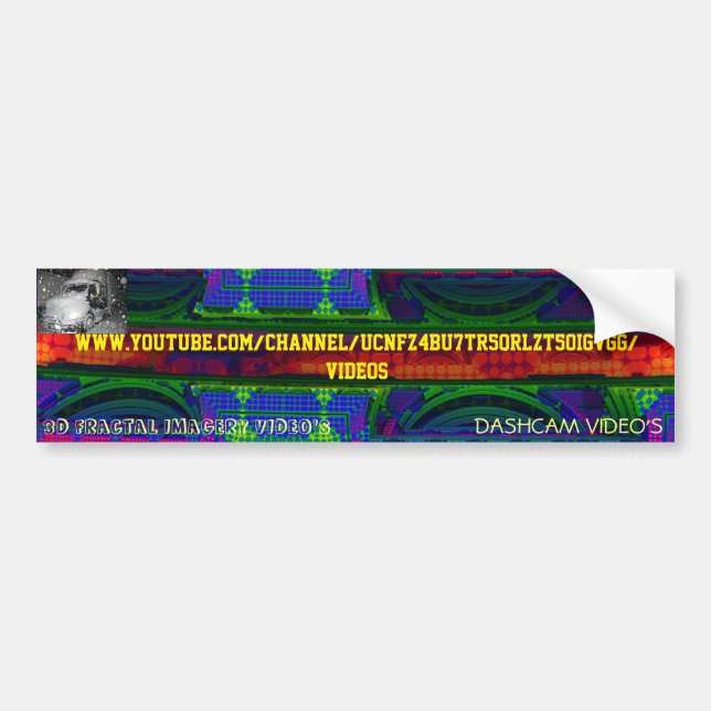 SK8N LLC YOUTUBE WORD OUT BUMPER STICKER (Front)