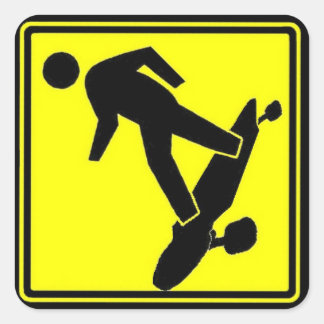 Sk8r Xing Square Sticker