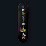 "Sk8teboard St*r 3" Skateboard<br><div class="desc">The "Sk8teboard St*r 3" Skateboard is a cool and unique board for every Sk8teboard St*r! Zazzle skateboards come in 8 different styles on locally sourced North American Maple, and are designed with professional quality standards that will stand up to the toughest skating! Get free grip tape with your first skateboard...</div>