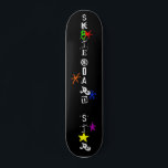 "Sk8teboard St*r" Skateboard<br><div class="desc">The "Sk8teboard St*r" Skateboard is a cool and unique board for every Sk8teboard St*r! Zazzle skateboards come in 8 different styles on locally sourced North American Maple, and are designed with professional quality standards that will stand up to the toughest skating! Get free grip tape with your first skateboard purchase!...</div>