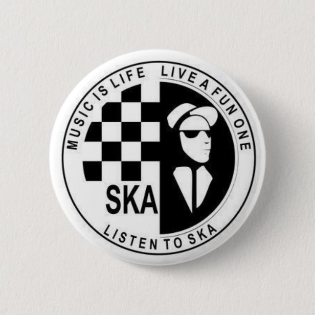 ska 2 2 inch round button (Front)