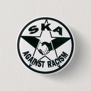 Ska Against Racism 1 Inch Round Button
