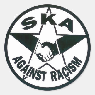 Ska Against Racism Classic Round Sticker