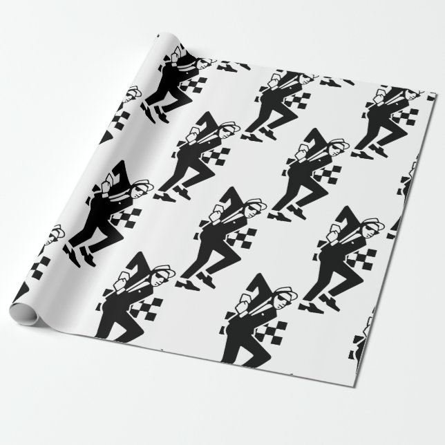 SKA Dancer Wrapping Paper (Unrolled)