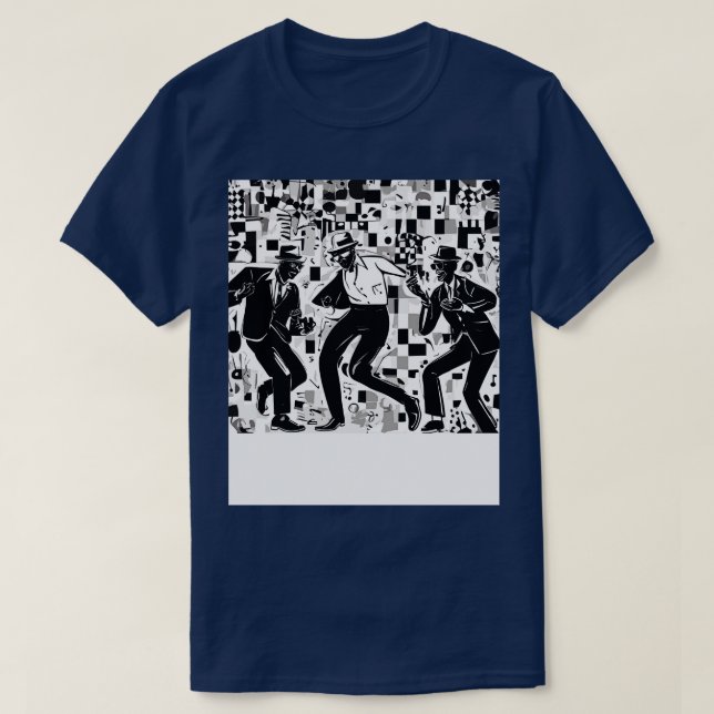 ska dancing two tone T-Shirt (Design Front)