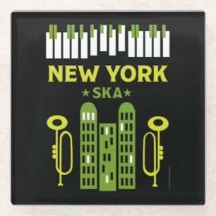 Ska Jazz Music Glass Coaster