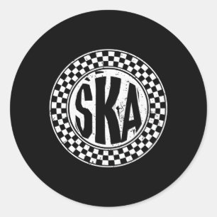 Ska Music Classic Round Sticker