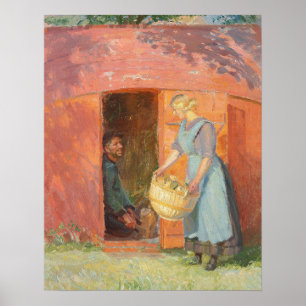 Skagen Fisherman in a Shed Poster