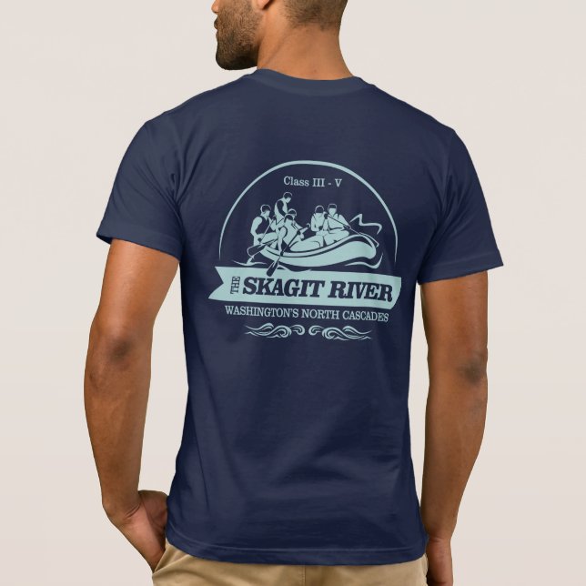 Skagit River (rafting 2) T-Shirt (Back)