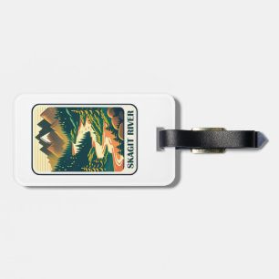 Skagit River Washington Colours Luggage Tag