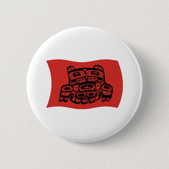 Skagit Tribe Flag Button (Front)