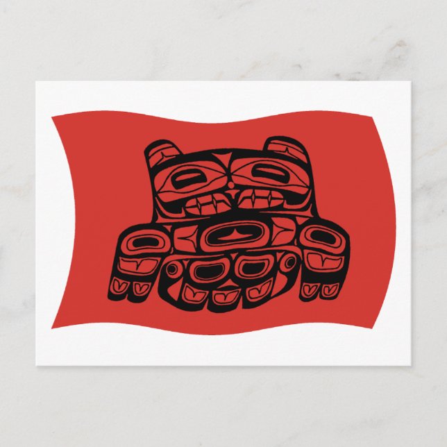 Skagit Tribe Flag Postcard (Front)