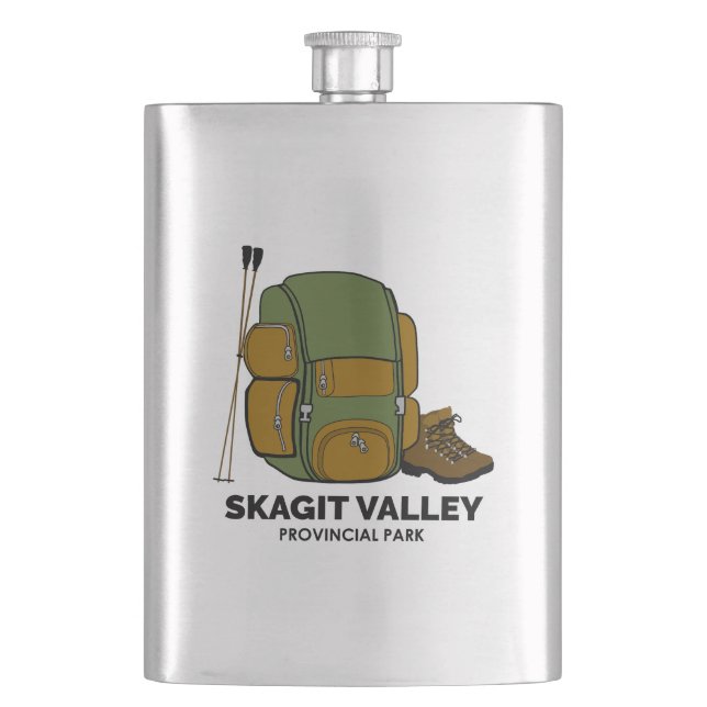 Skagit Valley Provincial Park Backpack Hip Flask (Front)