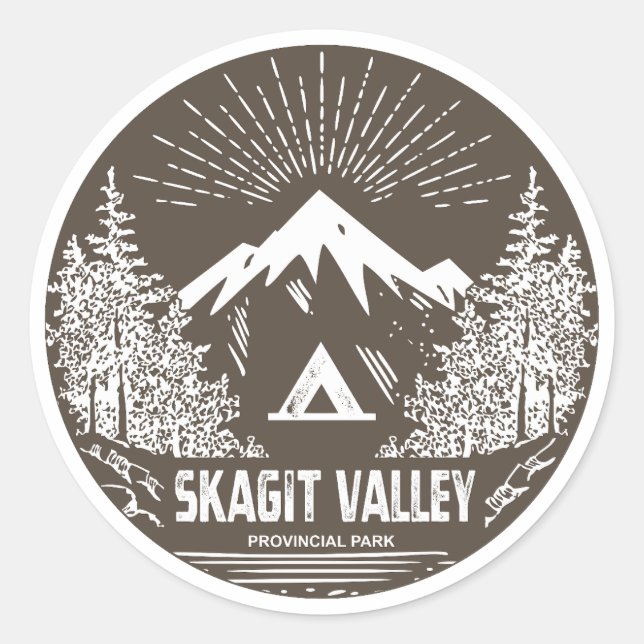 Skagit Valley Provincial Park Classic Round Sticker (Front)