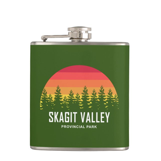 Skagit Valley Provincial Park Hip Flask (Front)