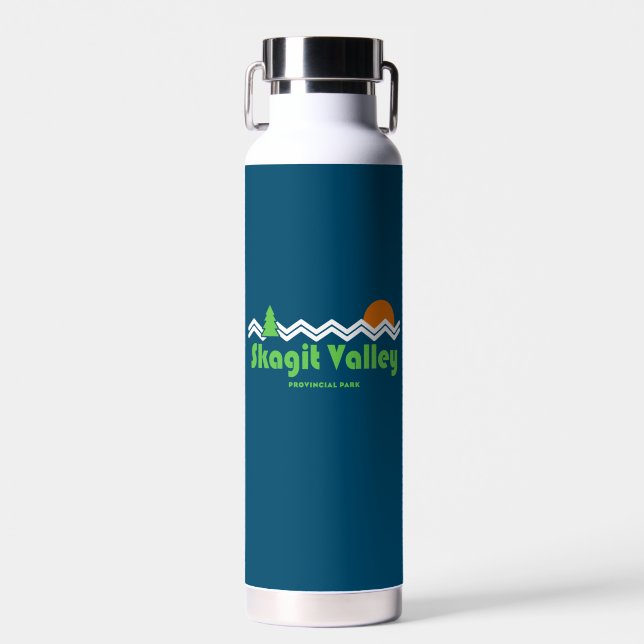 Skagit Valley Provincial Park Retro Water Bottle (Front)