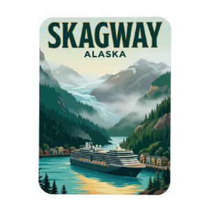 Skagway Cruise Port Alaska Magnet
