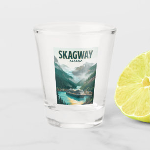 Skagway Cruise Port Alaska Shot Glass