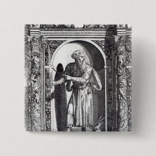 Skanderbeg 2 Inch Square Button