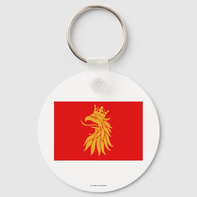 Skåne län flag keychain (Front)