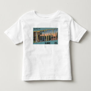 Skaneateles Lake, New York - Large Letter Scenes Toddler T-shirt
