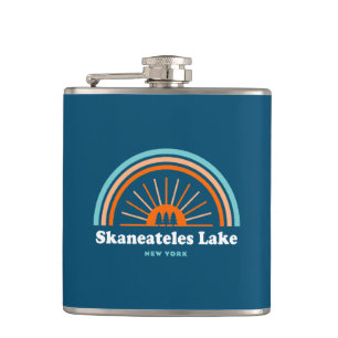 Skaneateles Lake New York Rainbow Hip Flask