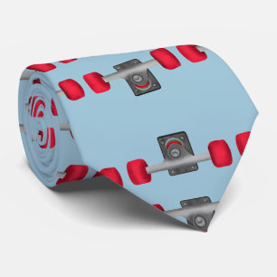 Skatboarding Trucks and Wheels Tie