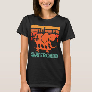 Skate Blacks Labels Elephant Vintage Sunset Citie T-Shirt