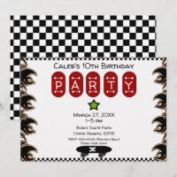 Skate Boarder Flames Skateboard Birthday Party