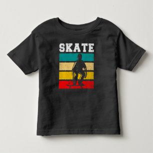 Skate Boy Skateboarding Kid Retro Toddler T-shirt