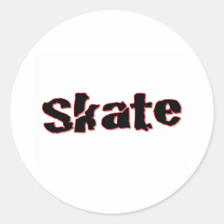 Skate Classic Round Sticker