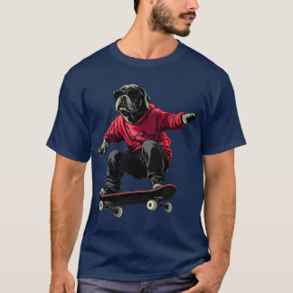 Skate de chiens - Skateboard T-Shirt