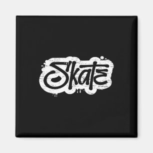 Skate Graffiti Distressed Skateboarding Skater Shi Magnet