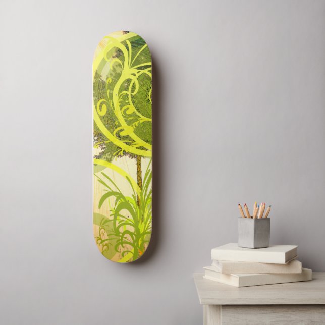 Skate Green Skateboard (Wall Art)