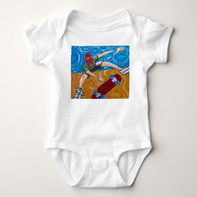 Skate Halfpipe Baby Bodysuit (Front)