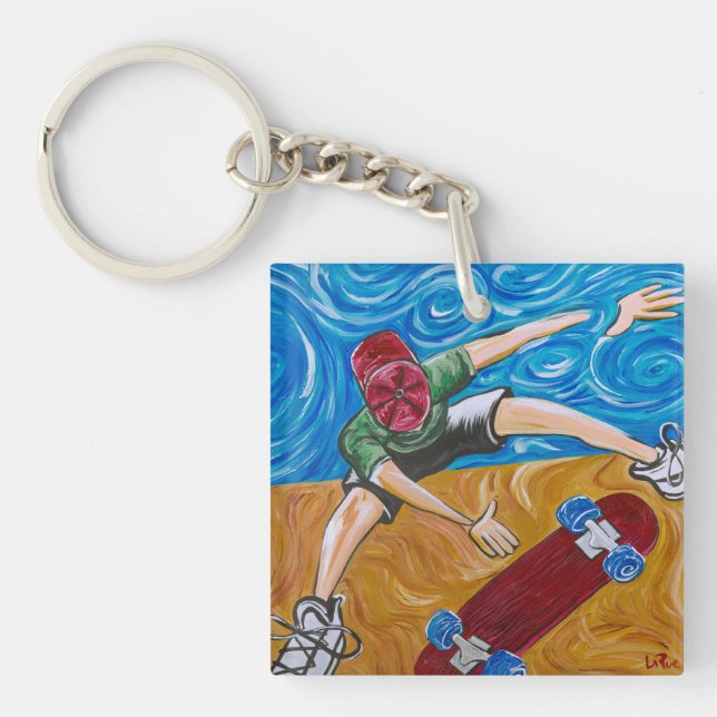 Skate Halfpipe Keychain (Front)