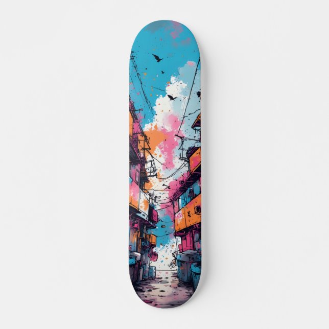 Skate in Style, Shine Bright Skateboard (Front)
