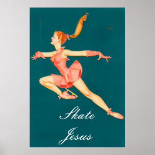 Skate Jesus Poster