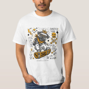 Skate King Pug T-Shirt