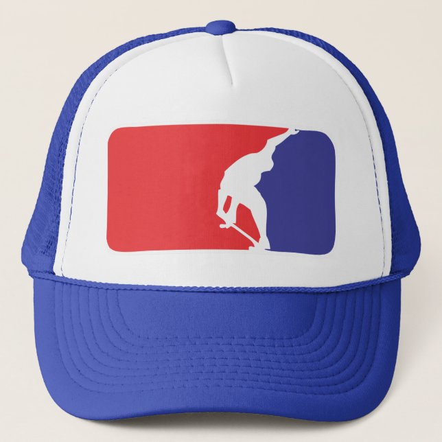 Skate League - Blue Trucker Hat (Front)