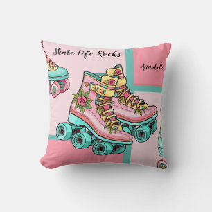 Skate Life Rocks Throw Pillow