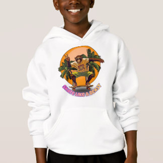 Skate Like a Beast Cool Chimpanzee Skater Design