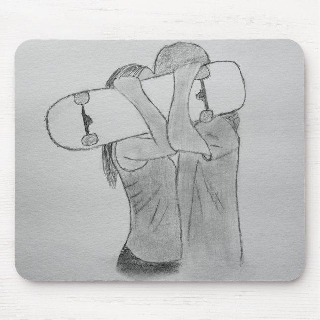 Skate Love Mouse Pad (Front)