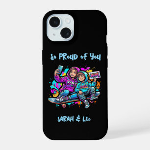  Skate Mom & Son   Glossy Tough iPhone Case