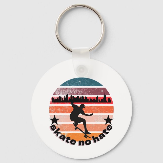Skate No Hate Keychain (Front)
