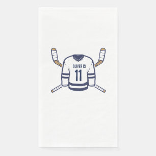 Skate on Over Ice Hockey Paper Napkin