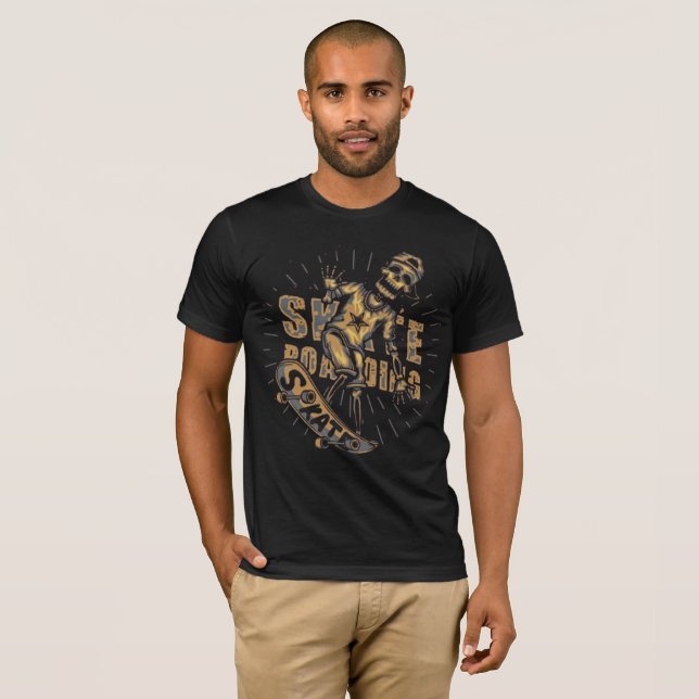 Skate or Decay – Vintage Skeleton Tee (Front Full)