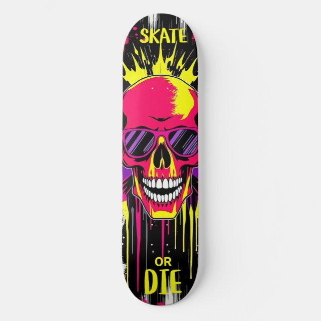 Skate or Die 3 - Skateboard Deck - Punk Grunge (Front)
